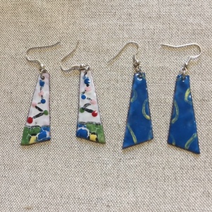 Tűzzománc fülbevaló - ékszer - fülbevaló - fülékszer - Meska.hu