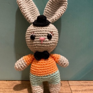 Húsvéti fiú nyuszi amigurami technikával - játék & sport - plüssállat & játékfigura - nyuszi - Meska.hu