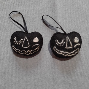 Halloween díszek ( fekete tök ) - Meska.hu
