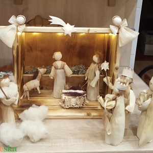 Kukoricacsuhé bábok Betlehemhez - Meska.hu