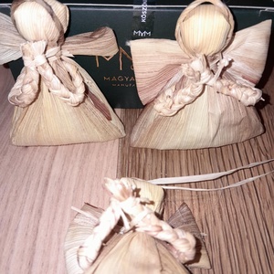 Kukorica csuhé angyalkák karácsonyfadísznek - karácsony - karácsonyi lakásdekoráció - karácsonyfadíszek - Meska.hu