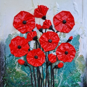 Pipacsok, Otthon & Életmód, Dekoráció, Kép & Falikép, 3d képek, , MESKA