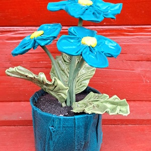 Kék kisvirágok - otthon & életmód - dekoráció - virágdísz és tartó - csokor & virágdísz - Meska.hu