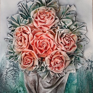 Rózsák vázában, Otthon & Életmód, Dekoráció, Kép & Falikép, 3d képek, , MESKA