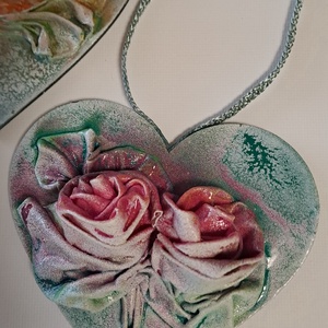 Rózsás szívek - otthon & életmód - dekoráció - kép & falikép - 3d képek - Meska.hu