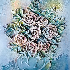 Rózsák , Otthon & Életmód, Dekoráció, Kép & Falikép, 3d képek, Újrahasznosított alapanyagból készült termékek, MESKA