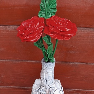 3 szál rózsa vázában - Meska.hu