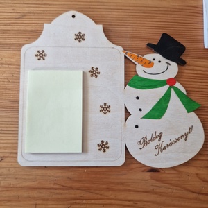 Karácsonyi jegyzet hűtőmágnes  - otthon & életmód - konyhafelszerelés, tálalás - konyhai dekoráció - hűtőmágnes - Meska.hu