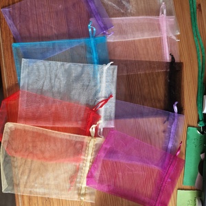 Organza tasak színes 10db - Meska.hu