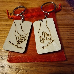 Én a tiéd kulcstartók - Meska.hu