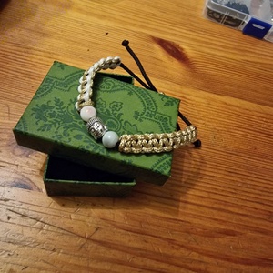 Buddha karkötő - ékszer - karkötő - fonott karkötő - Meska.hu