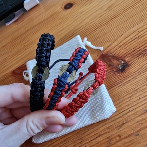 Feng shui szerencsepénzes karkötők - ékszer - karkötő - fonott karkötő - Meska.hu