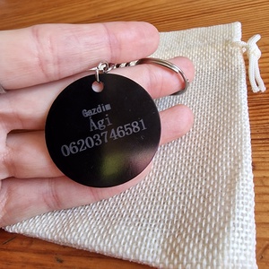 Fém kutya biléta / kulcstartó - otthon & életmód - kisállatoknak - kutyáknak - kutya biléta - Meska.hu