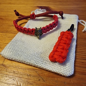 Farkas fejes karkötő és kulcstartó - Meska.hu