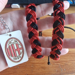 Ac milan páros karkötő / bokalánc - Meska.hu