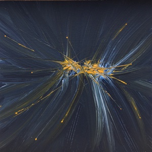 Kapcsolódás - energetizált, akril festmény, 20x20 cm, Művészet, Festmény, Akril, Festészet, Meska