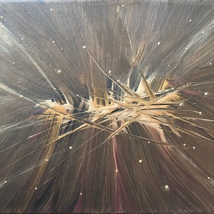 Csillagpor (energetizált, akril festmény, 18x24 cm), Művészet, Festmény, Akril, Festészet, Meska