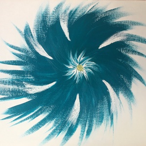 A forgószél hangja (energetizált, akril festmény, 18x24 cm) - Meska.hu