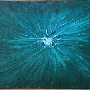 Fényből jöttem (energetizált, akril festmény, 18x24cm) - Meska.hu