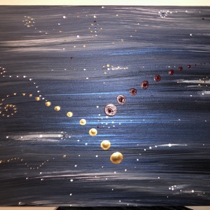 Galaxis 1 (absztrakt akril festmény) - Meska.hu