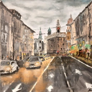 Budapest - művészet - festmény - olajfestmény - Meska.hu