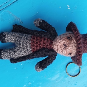 Horgolt ghoul (Fallout) kulcstartó/táskadísz - táska & tok - kulcstartó & táskadísz - kulcstartó - Meska.hu