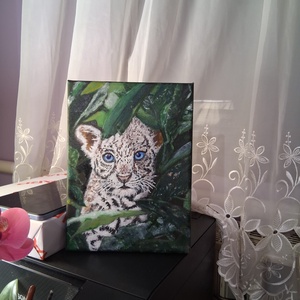 Fehér Tigris - művészet - festmény - akril - Meska.hu