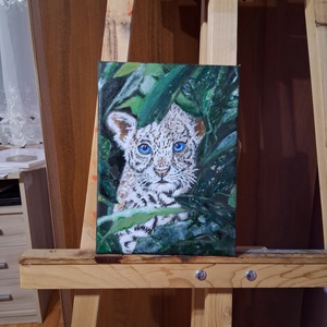 Fehér Tigris - művészet - festmény - akril - Meska.hu