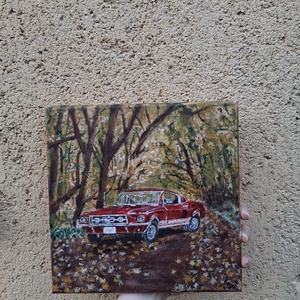 Mustang - művészet - festmény - akril - Meska.hu