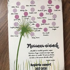 Pitypangos ballagási fatábla - otthon & életmód - dekoráció - fali és függő dekoráció - falra akasztható dekor - Meska.hu