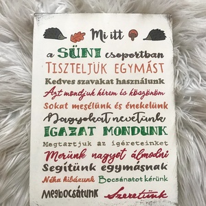 Festett fatábla ballagásra, Otthon & Életmód, Dekoráció, Kép & Falikép, Táblakép, Festett tárgyak, MESKA