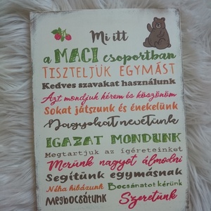 Festett fatábla ballagásra, Otthon & Életmód, Dekoráció, Fali és függő dekoráció, Falra akasztható dekor, Festett tárgyak, MESKA