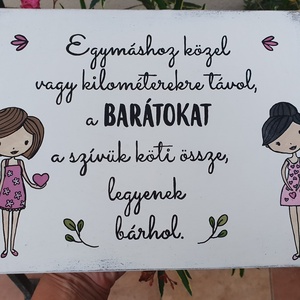 Festett fatábla - Barátnőnek - otthon & életmód - dekoráció - fali és függő dekoráció - falra akasztható dekor - Meska.hu