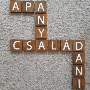 Scrabble betűk - Meska.hu