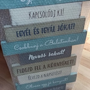 Deszkatábla nyaralóba, teraszra - otthon & életmód - dekoráció - kép & falikép - táblakép - Meska.hu