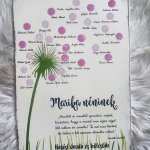 Pitypangos ballagási fatábla - otthon & életmód - dekoráció - fali és függő dekoráció - falra akasztható dekor - Meska.hu