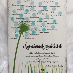 Pitypangos ballagási fatábla - otthon & életmód - dekoráció - fali és függő dekoráció - falra akasztható dekor - Meska.hu