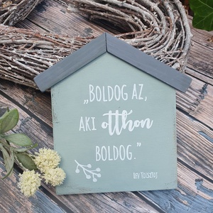 Kézzel festett fa házikók - otthon & életmód - dekoráció - fali és függő dekoráció - falra akasztható dekor - Meska.hu