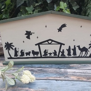 Festett fa betlehemi jelenet - Meska.hu