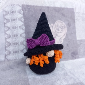 Horgolt masnis boszi manó - otthon & életmód - dekoráció - halloween - halloweeni figurák - Meska.hu