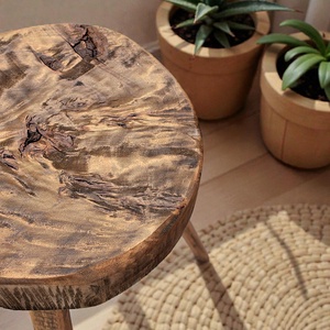 Népi kerek fa szék..- tervezett reprodukció - otthon & életmód - bútor - szék & fotel - Meska.hu