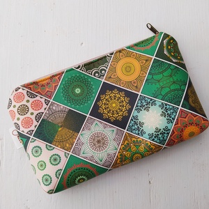 Csempemintás textilbőr neszesszer, Táska & Tok, Neszesszer, Varrás, MESKA