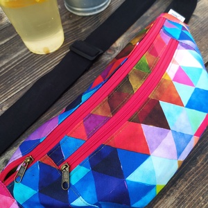 Színes övtáska , Táska & Tok, Övtáska, Varrás, MESKA