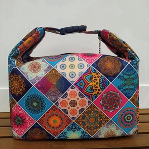Csempemintás lunch bag, Táska & Tok, Uzsonna- & Ebéd tartó, Ebéd tasak, doboz, Varrás, MESKA