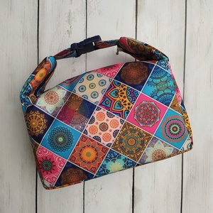 Csempemintás lunch bag - táska & tok - uzsonna- & ebéd tartó - ebéd tasak, doboz - Meska.hu