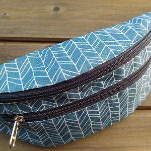 Kék-szürke övtáska , Táska & Tok, Övtáska, Varrás, MESKA