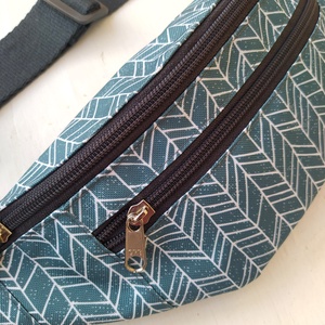 Kék-szürke övtáska  - táska & tok - övtáska - Meska.hu