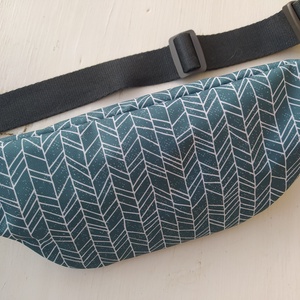 Kék-szürke övtáska  - táska & tok - övtáska - Meska.hu