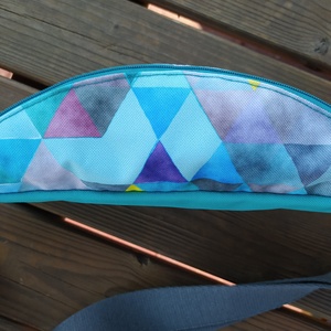 Kék-szürke övtáska  - táska & tok - övtáska - Meska.hu