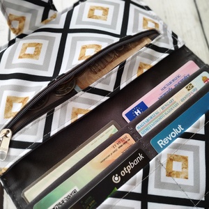 Geometriai mintás pénztárca - táska & tok - pénztárca & más tok - pénztárca - női pénztárca - Meska.hu